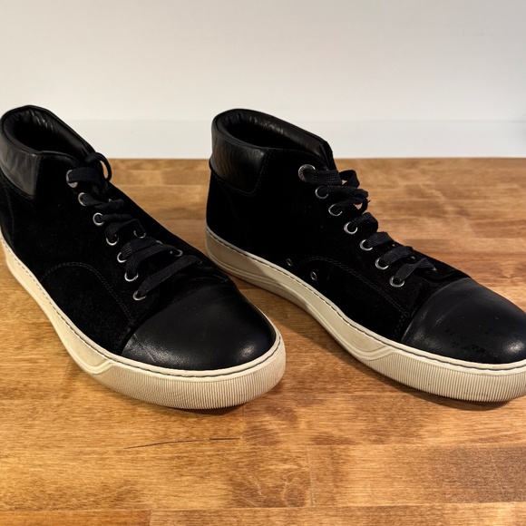 Lanvin Mid-top Toe Cap Sneakers - Picture 6 of 10